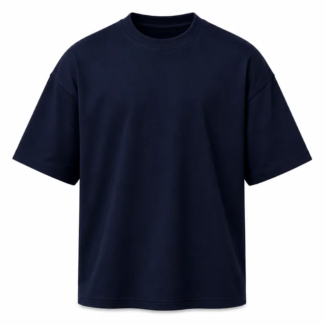 Navy color variant of the oversized T-shirt